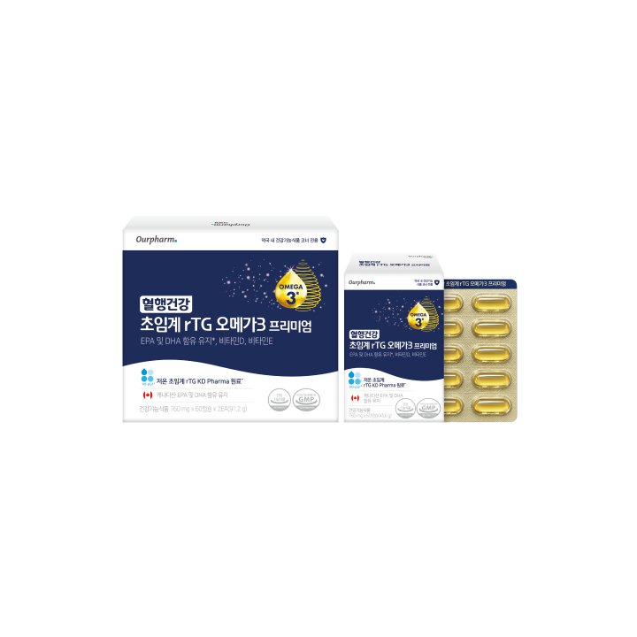 혈행건강 초임계 rTG 오메가3 프리미엄 제품 이미지