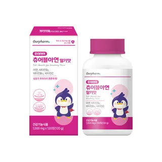우리아이 츄어블아연 딸기맛
